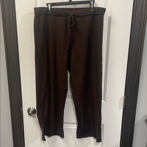 Brown Drawstring Pants